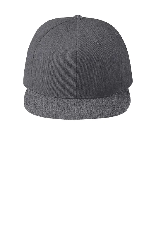 Mens hats for chilly evenings-Sport-Tek Mens Adjustable Hat - Heather Dark Grey