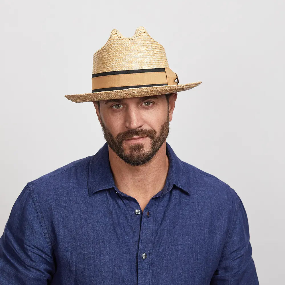 Sun hat for daily wear-Sawyer | Mens Straw Sun Hat