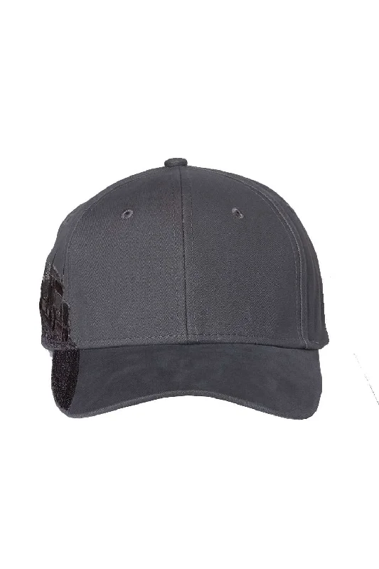 Mens hats for gym-Dri Duck Mens Trucking Adjustable Hat - Grey