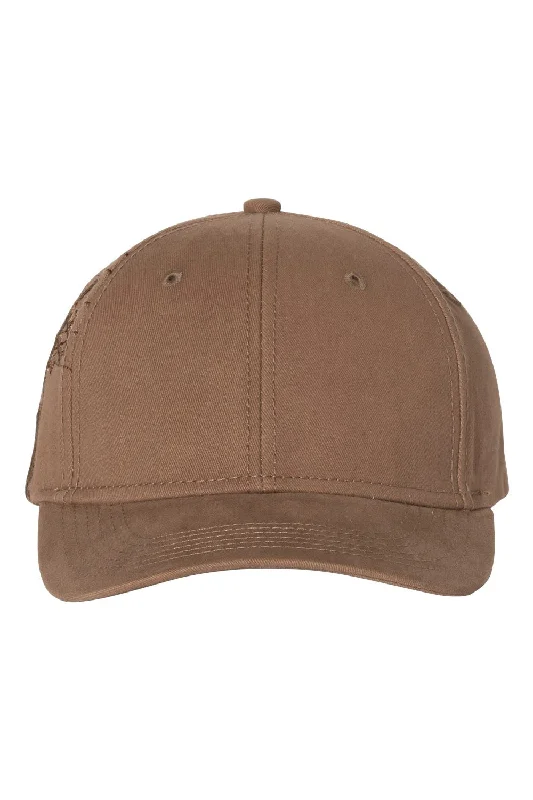 Mens hats for golf-Dri Duck Mens Lineman Adjustable Hat - Field Khaki