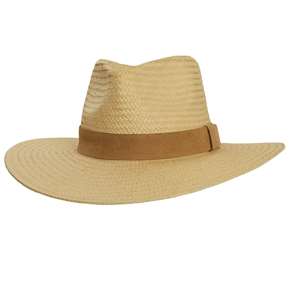 Sun hat for storage-Cadence | Mens Wide Brim Straw Sun Hat