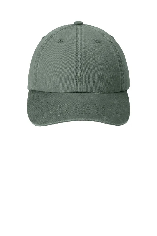 Mens hats for volleyball-Port Authority Mens Adjustable Hat - Green