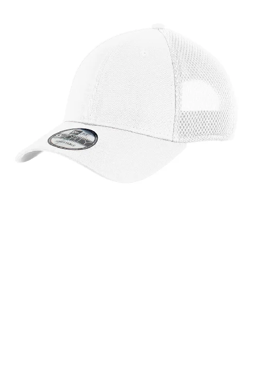 Mens hats for stormy days-New Era Mens Adjustable Hat - White