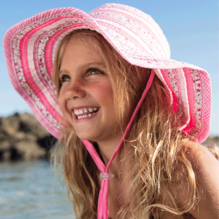 Beanies & Headbands with Big Fit-Millymook Girls Sweetheart Hat - Pink