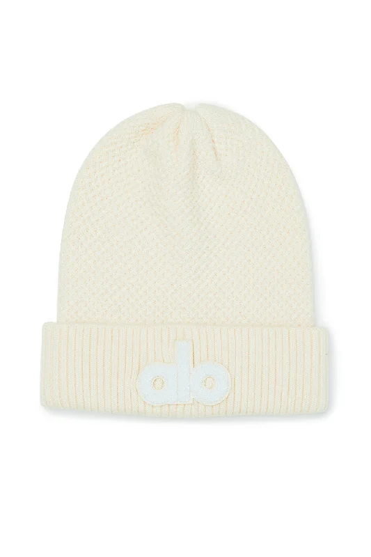 Beanies & Headbands for Daily Work-Cool Skies Beanie - Ivory