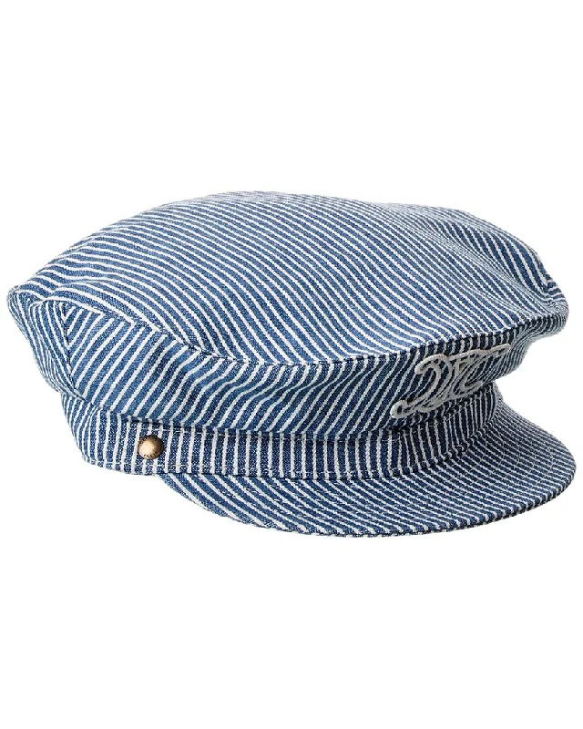 Womens Hats for warm rooftops-CELINE Triomphe Sailor Cap