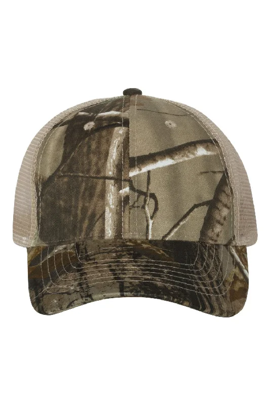 Mens hats with chic designs-Kati Mens Camo Mesh Back Adjustable Hat - Realtree AP/Tan