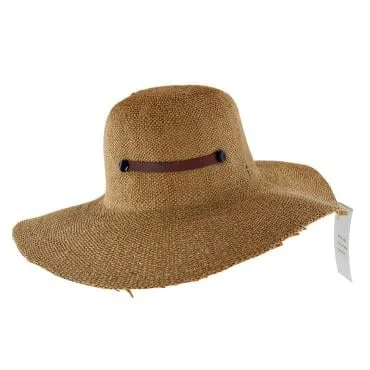 Sun hat for second hand-Summer Lovin' Rollable Raffia Sun Hat-Brown