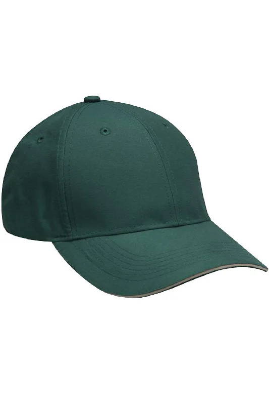 Mens hats with unique designs-Adams Mens Performer Moisture Wicking Adjustable Hat - Forest Green/Khaki