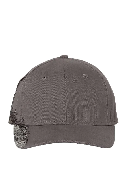 Mens hats for snow-Dri Duck Mens Oil Field Adjustable Hat - Grey