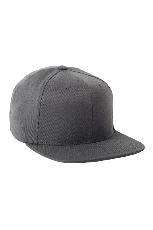 Mens hats with breathable cotton-Flexfit Mens Adjustable Hat - Dark Grey