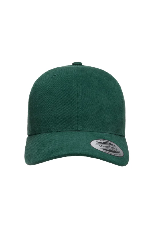 Mens hats with loud patterns-Yupoong Mens Adjustable Hat - Spruce Green