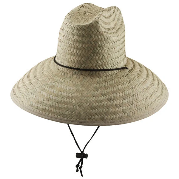 Sun hat for trade shows-Dorfman Pacific - Palm Lifeguard Straw Sun Hat