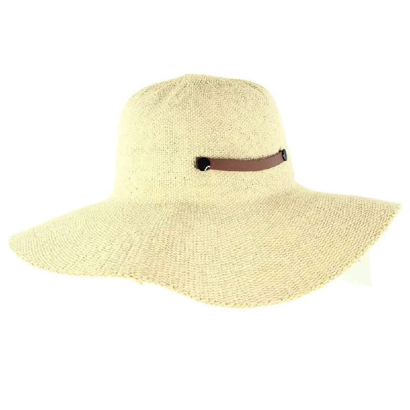 Sun hat for sustainable-Summer Lovin' Rollable Raffia Sun Hat - Natural