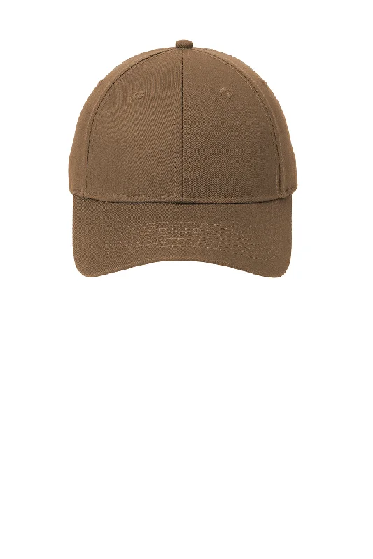 Mens hats with earthy hues-Port & Company Mens Twill Adjustable Hat - Woodland Brown