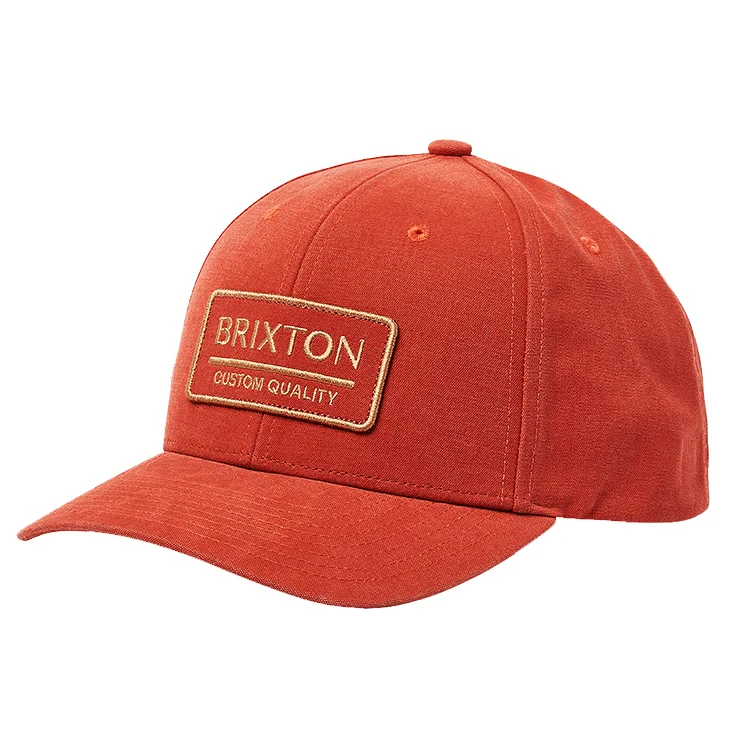 Beanies & Headbands with Breathable Material-Brixton Palmer Proper X MP Snapback - Paradise Orange