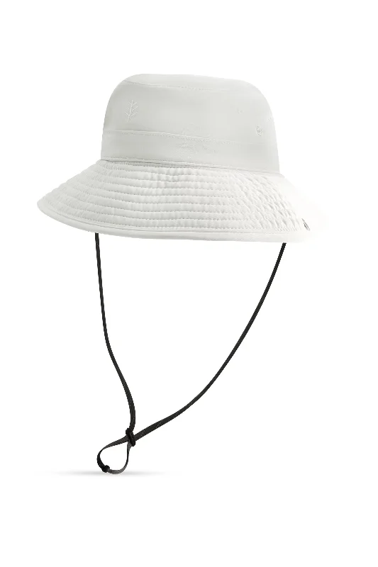 bucket hats for cool vacation protection-Chase Featherweight Bucket Hat | White/Carbon