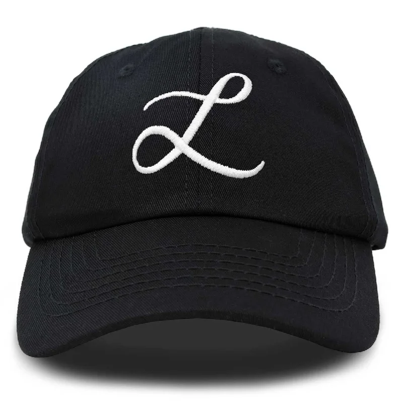 Beanies & Headbands for Daily Comfort-Dalix Initial Letter L Hat