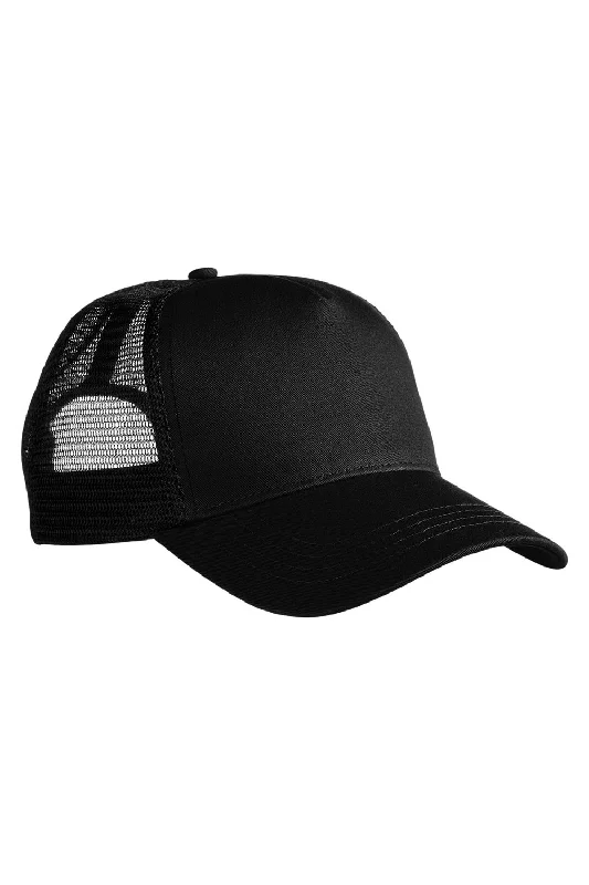 Mens hats with cozy support-Econscious Mens Eco Snapback Trucker Hat - Black