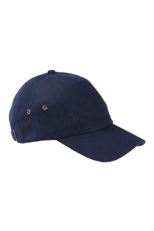 Mens hats with snapback closure-Big Accessories Mens Adjustable Hat - Navy Blue