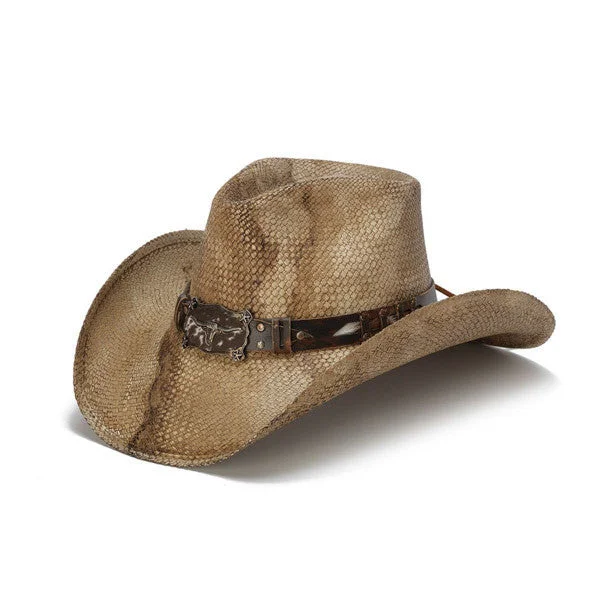 Beanies & Headbands with Elegant Finish-Stampede Hats - Rustic Longhorn Cowboy Hat