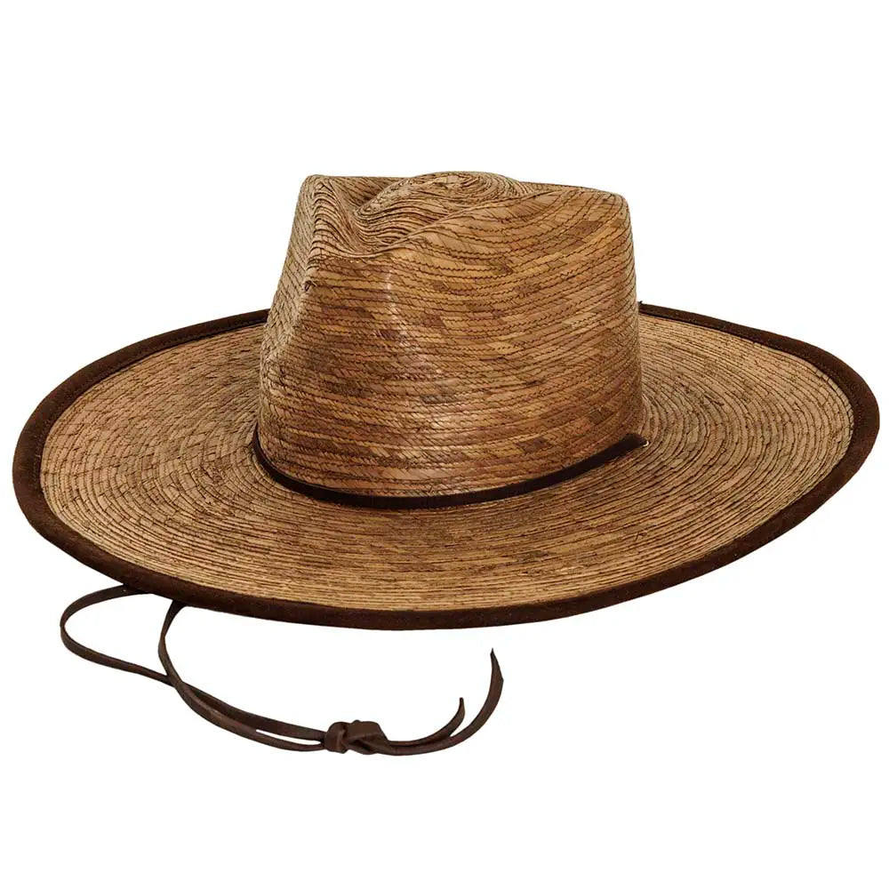 Sun hat for beach bags-Otto | Mens Wide Brim Palm Leaf Sun Hat