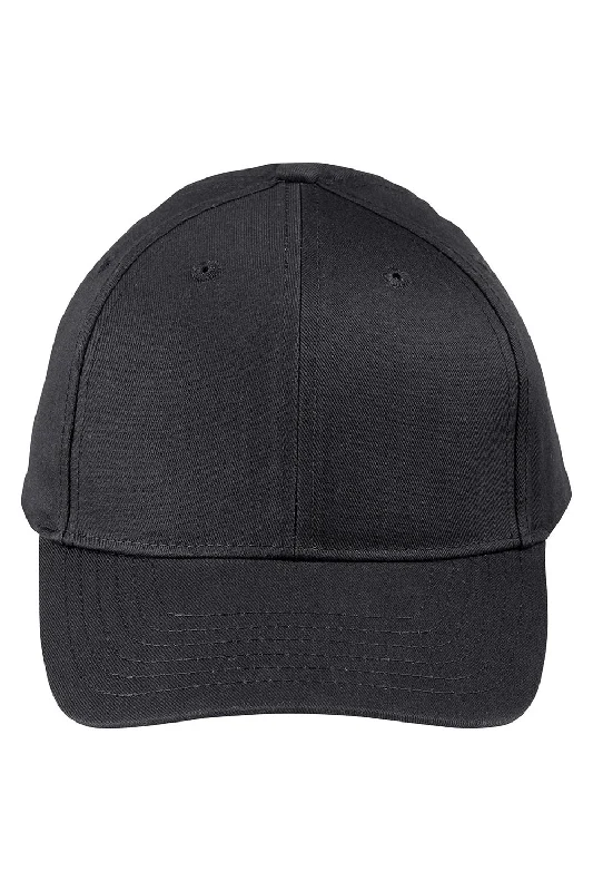 Mens hats for cold weather-Big Accessories Mens Twill Snapback Hat - Black