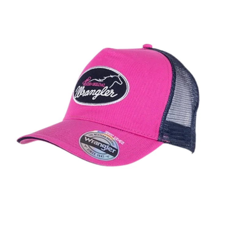 Beanies & Headbands for Snow Days-Wrangler Caren SF Trucker - Fuschia