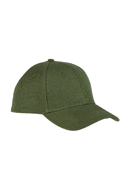 Mens hats with soft warmth-Econscious Mens Adjustable Hat - Olive Green