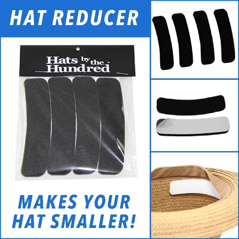 Beanies & Headbands with Fade Proof-Hat Filler Inserts Hat Reducer Value 3 Pack - Black