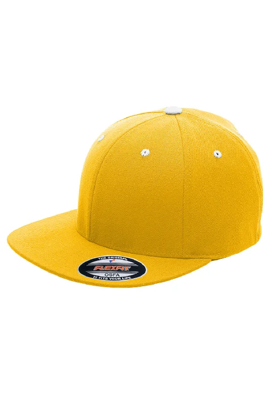 Mens hats for day trips-Team 365 Mens Moisture Wicking Stretch Fit Hat - Athletic Gold/White