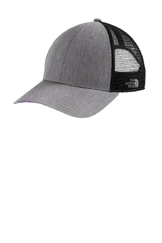 Mens hats with cozy softness-The North Face Mens Ultimate Adjustable Trucker Hat - Heather Mid Grey/Black