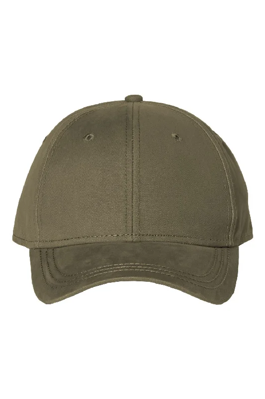 Mens hats with reflective strips-Dri Duck Mens Heritage Twill Adjustable Hat - Earth