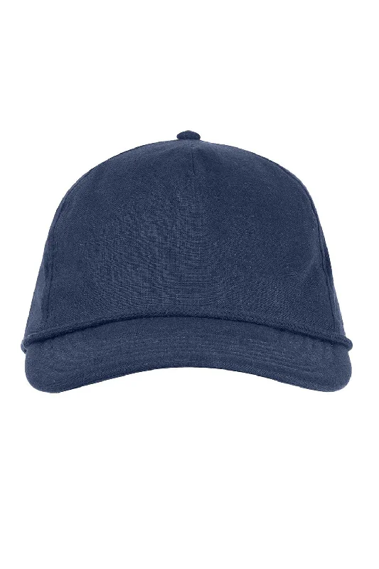 Mens hats with soft cotton-Econscious Mens Hemp Hero Moisture Wicking Adjustable Hat - Denim Blue