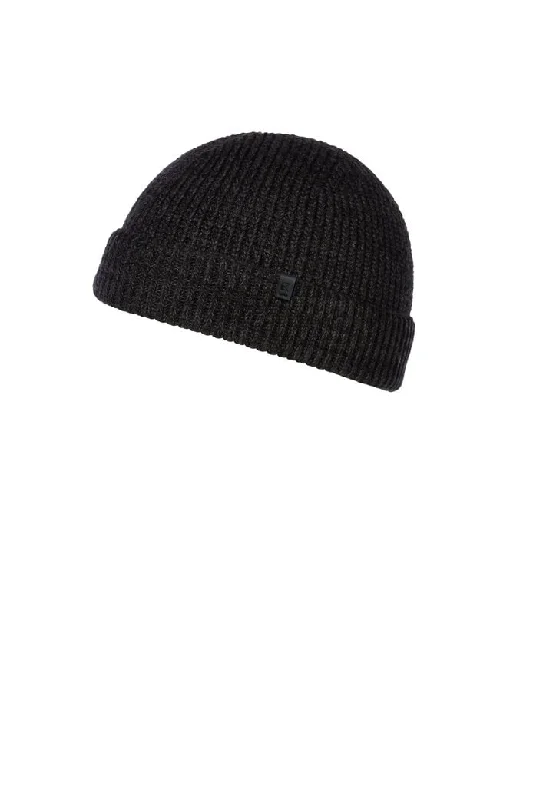 Beanies & Headbands with Firm Fit-Kooringal Mens Uki Beanie - Black