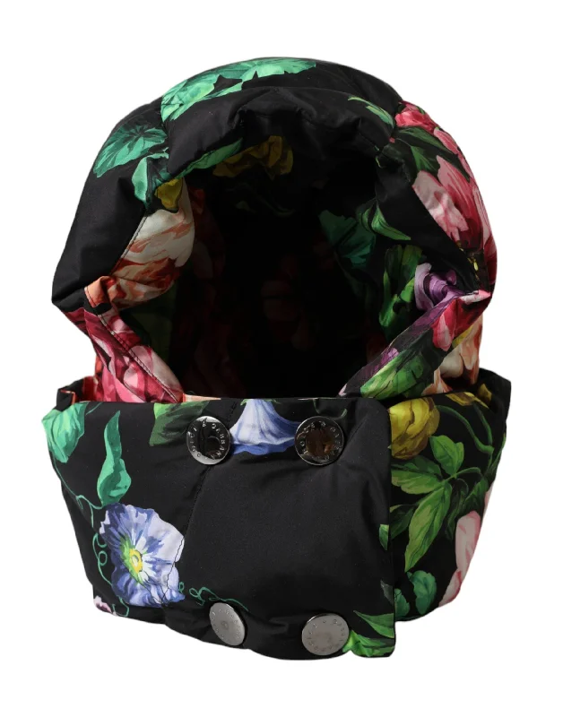 Womens Hats for orchard strolls-Dolce & Gabbana  Floral Print Whole Head Wrap Women's Hat