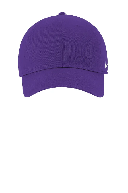 Mens hats with simple designs-Nike Mens Heritage 86 Adjustable Hat - Court Purple