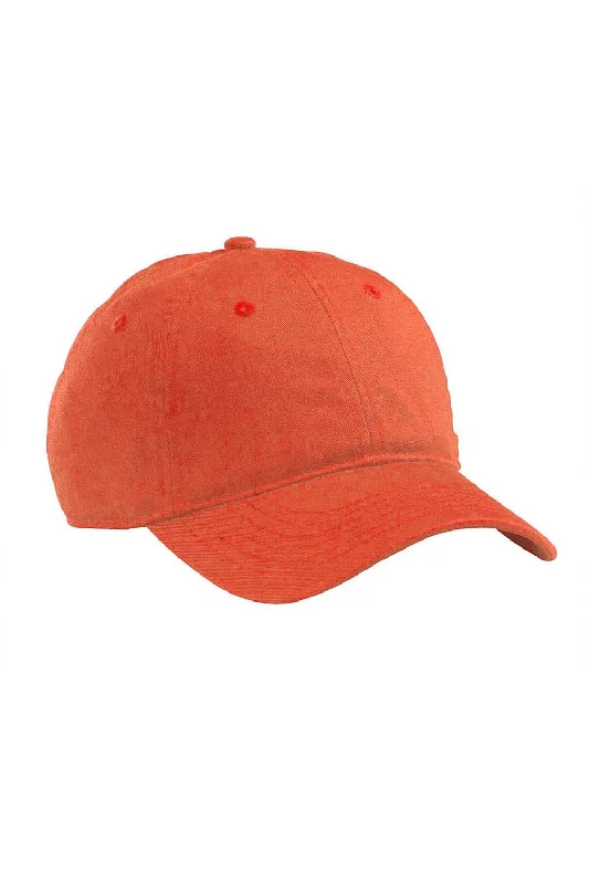 Mens hats for damp climates-Econscious Mens Adjustable Hat - Orange Poppy