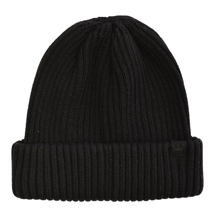 Beanies & Headbands with Dry Feel-Uflex Unisex Fishermans Beanie - Black