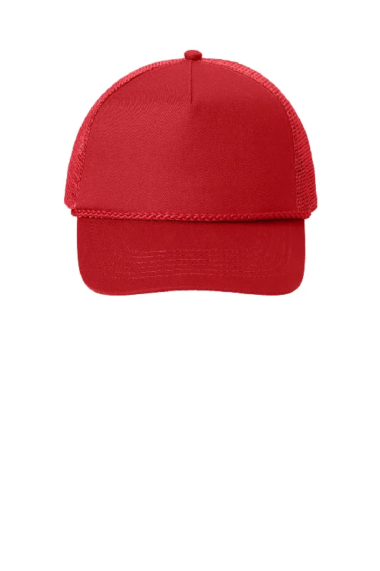 Mens hats for snowy days-Port Authority Mens Snapback Hat - Red