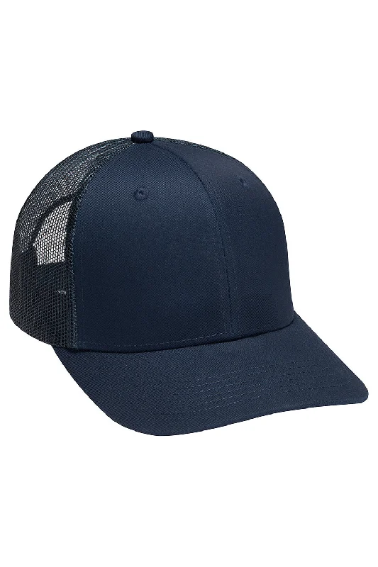 Mens hats for night runs-Adams Mens Eclipse Adjustable Hat - Navy Blue