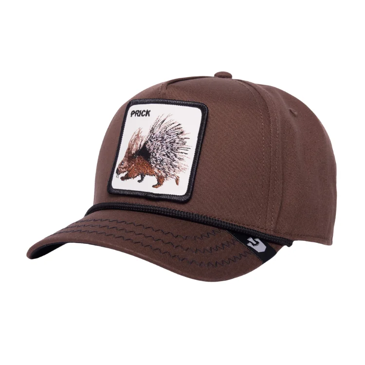 Beanies & Headbands for Cold Heat-Goorin Brothers Porcupine 100 Trucker - Dark Brown