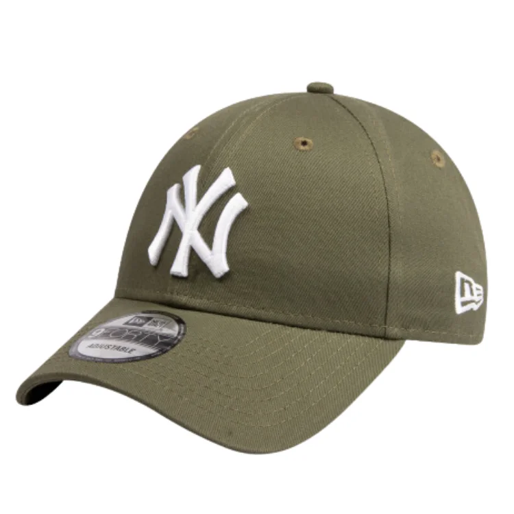 Beanies & Headbands with Tribal Patterns-New Era New York Yankees 9FORTY - New Olive/White