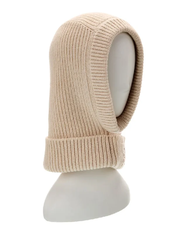 Wool hats for snow adventure wear-FENDI Ribbed Wool & Cashmere-Blend Balaclava