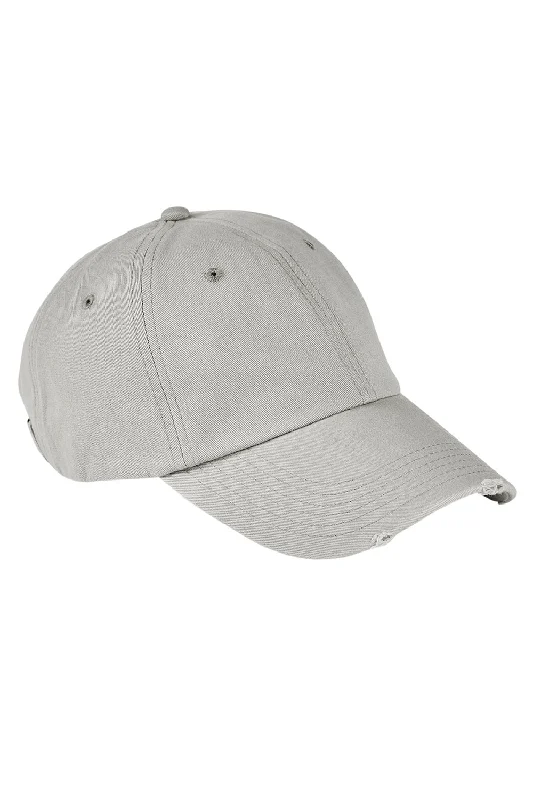 Mens hats for home use-Authentic Pigment Mens Distressed Adjustable Hat - Concrete Grey