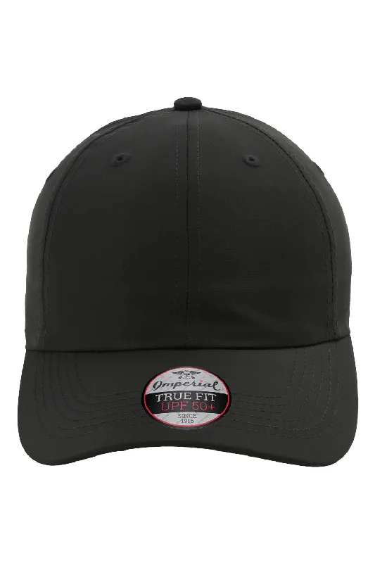 Mens hats for quick walks-Imperial Mens The Original Performance Moisture Wicking Adjustable Hat - Dark Grey