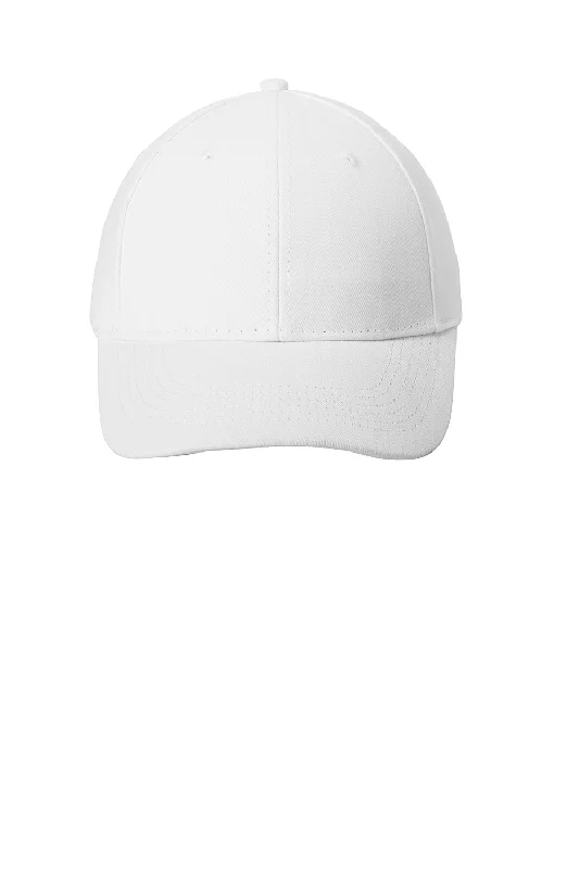 Mens hats for quiet nights-Port & Company Mens Adjustable Hat - White