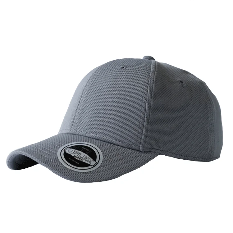 Beanies & Headbands with Fresh Graphics-Uflex Unisex Recycled Polyester Cap - Grey