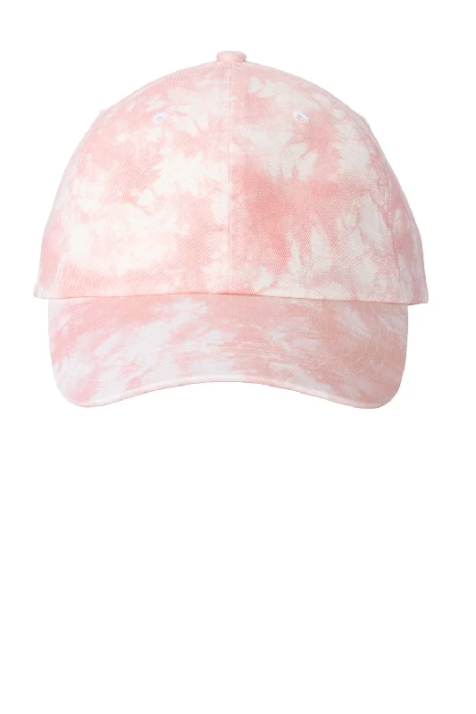 Mens hats for frosty evenings-Port Authority Mens Tie Dye Adjustable Hat - Light Pink