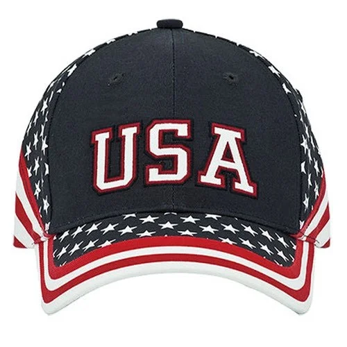 Beanies & Headbands with Warm Feel-Stars and Stripes Bill Cap